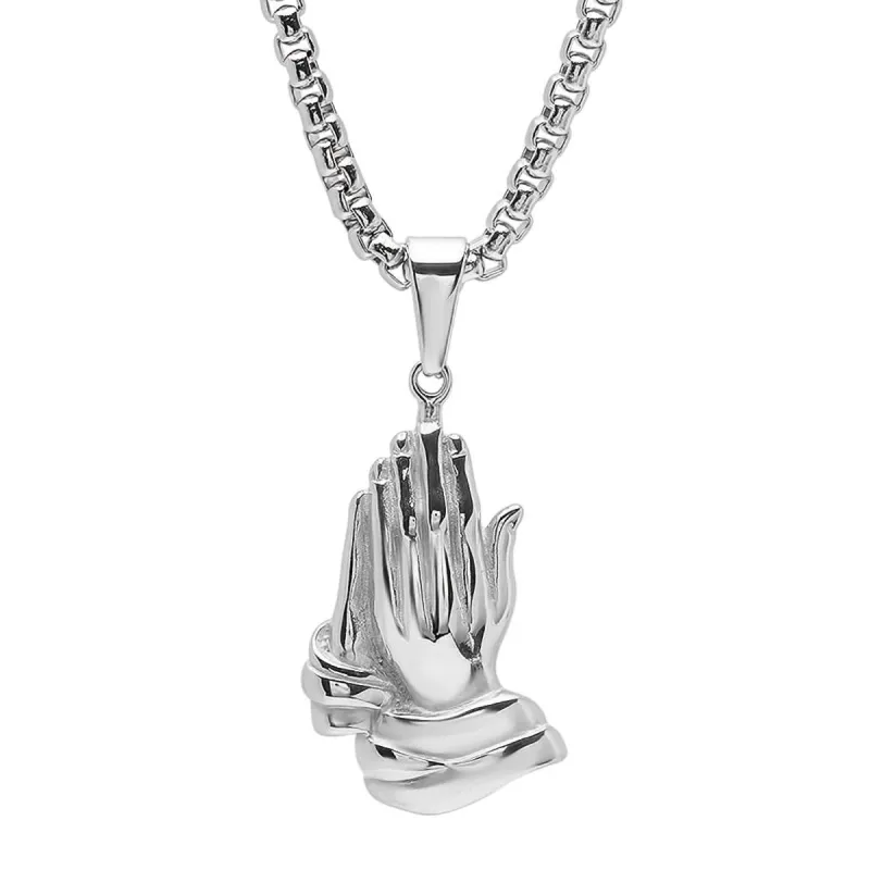Bless Up Praying Hands Pendant made by Zulily