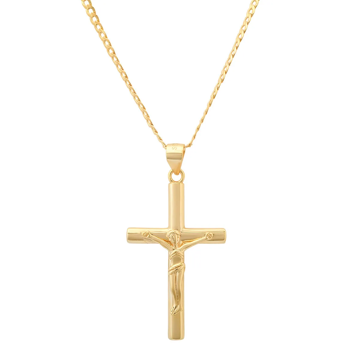 Gold Crucifix Pendant Necklace sold by Zulily product image thumbnail 4