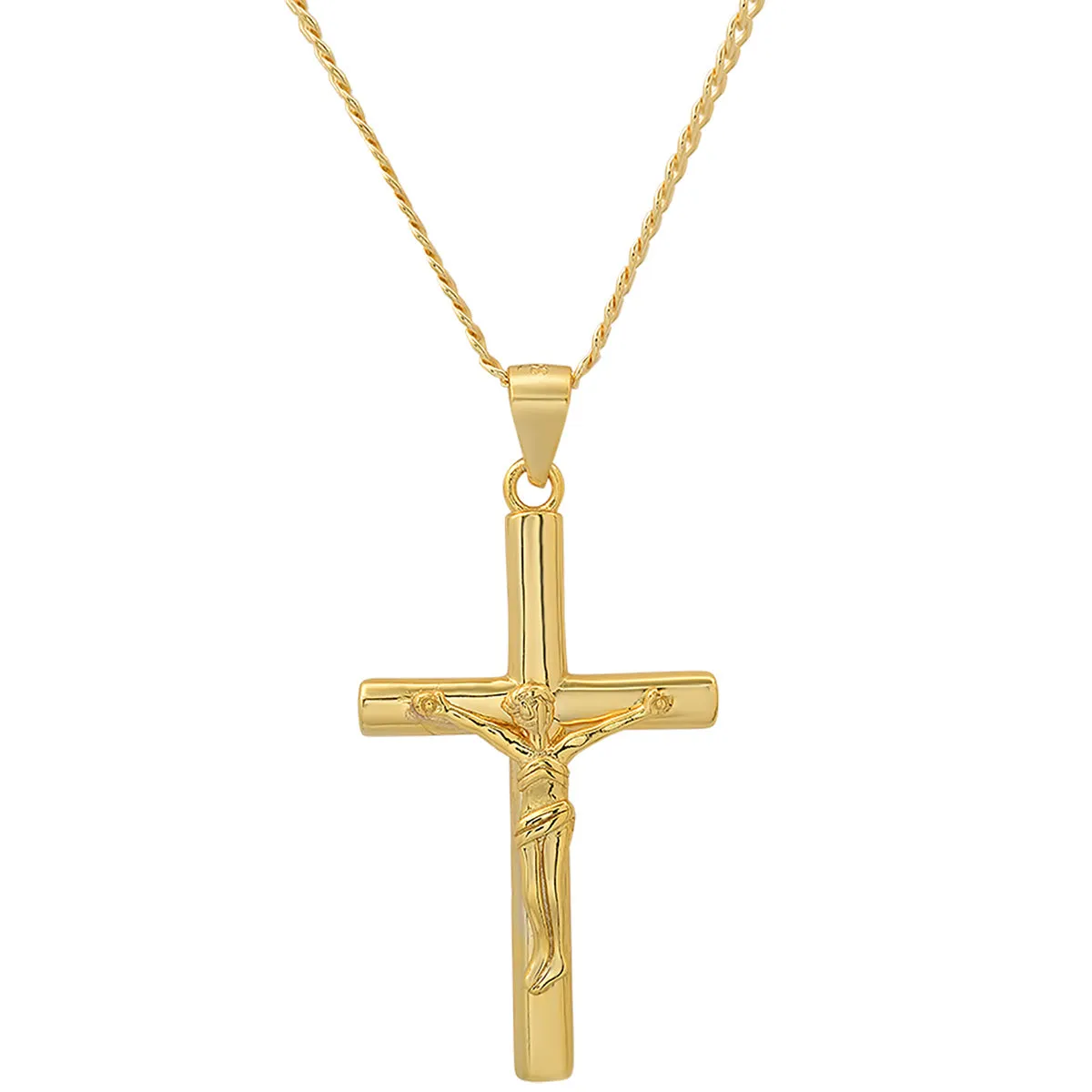 Gold Crucifix Pendant Necklace sold by Zulily product image thumbnail 2