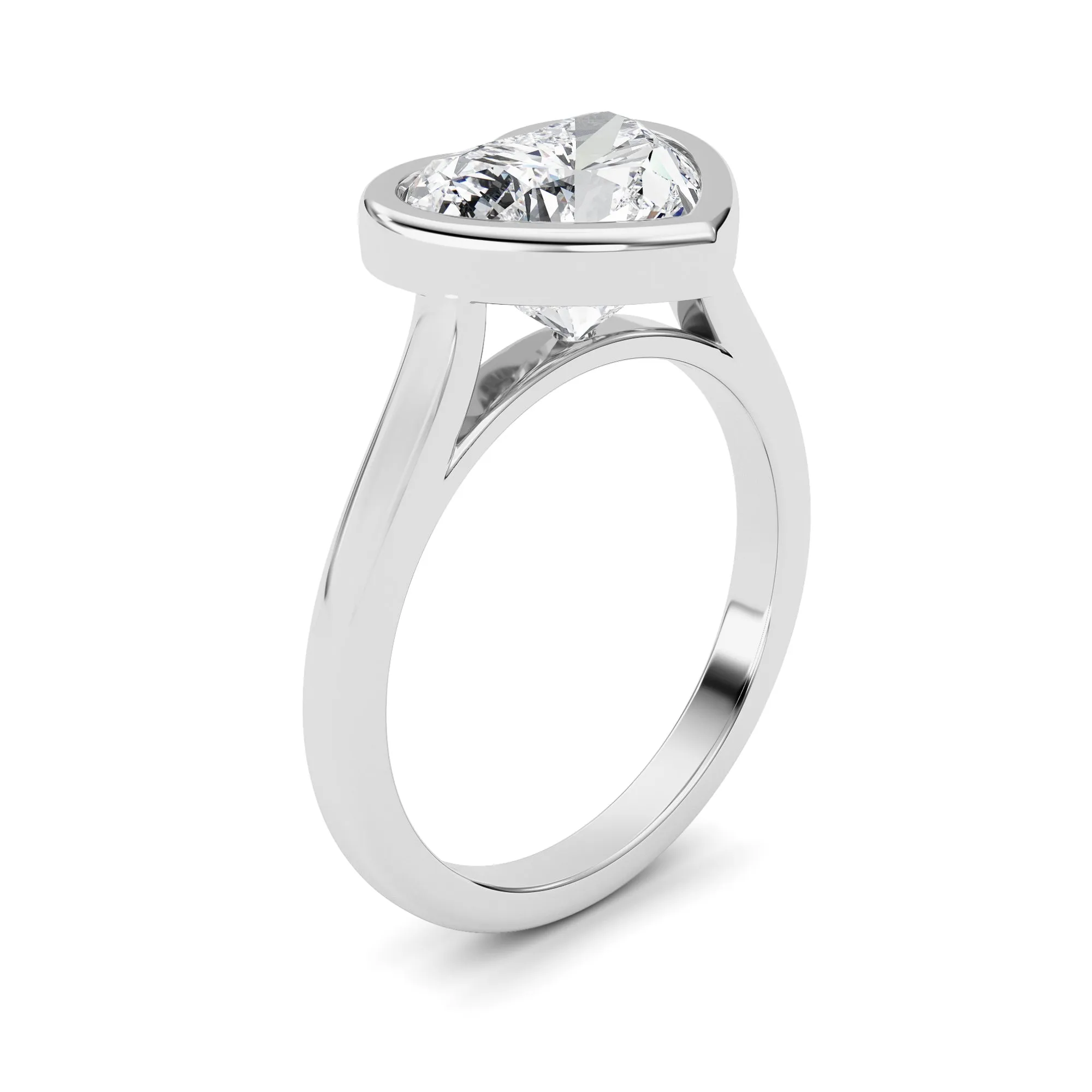 Heart Lab Grown Diamond (F/VS ) Ring in 14K Gold sold by Zulily product image thumbnail 3