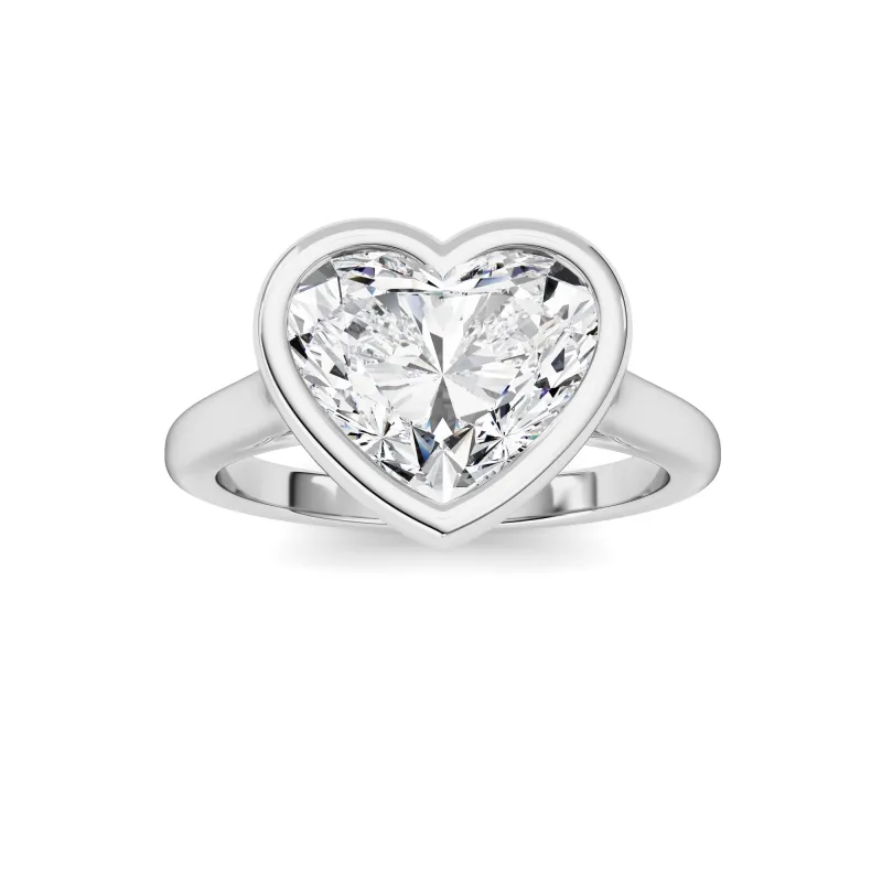 Heart Lab Grown Diamond (F/VS ) Ring in 14K Gold made by Zulily