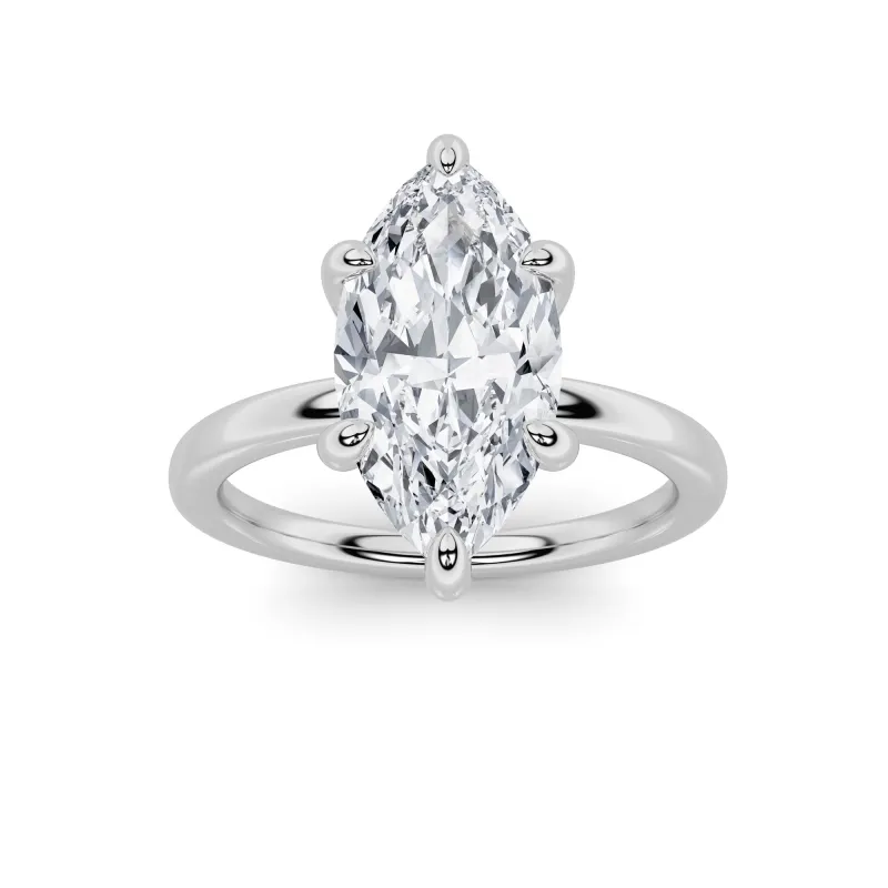 1Cttw Marquise Shaped Lab Grown Diamond Classic Solitaire Ring in 14K Gold (F/VS) made by Zulily