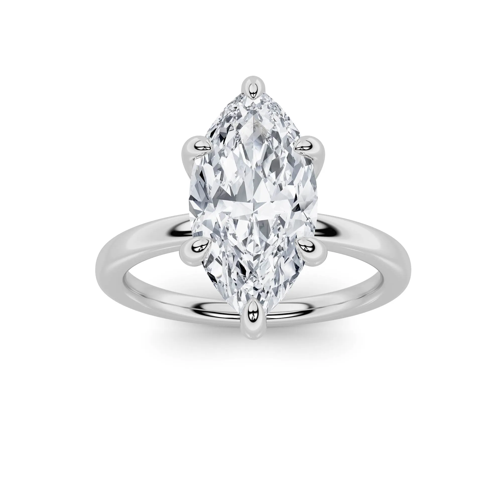 1Cttw Marquise Shaped Lab Grown Diamond Classic Solitaire Ring in 14K Gold (F/VS) sold by Zulily