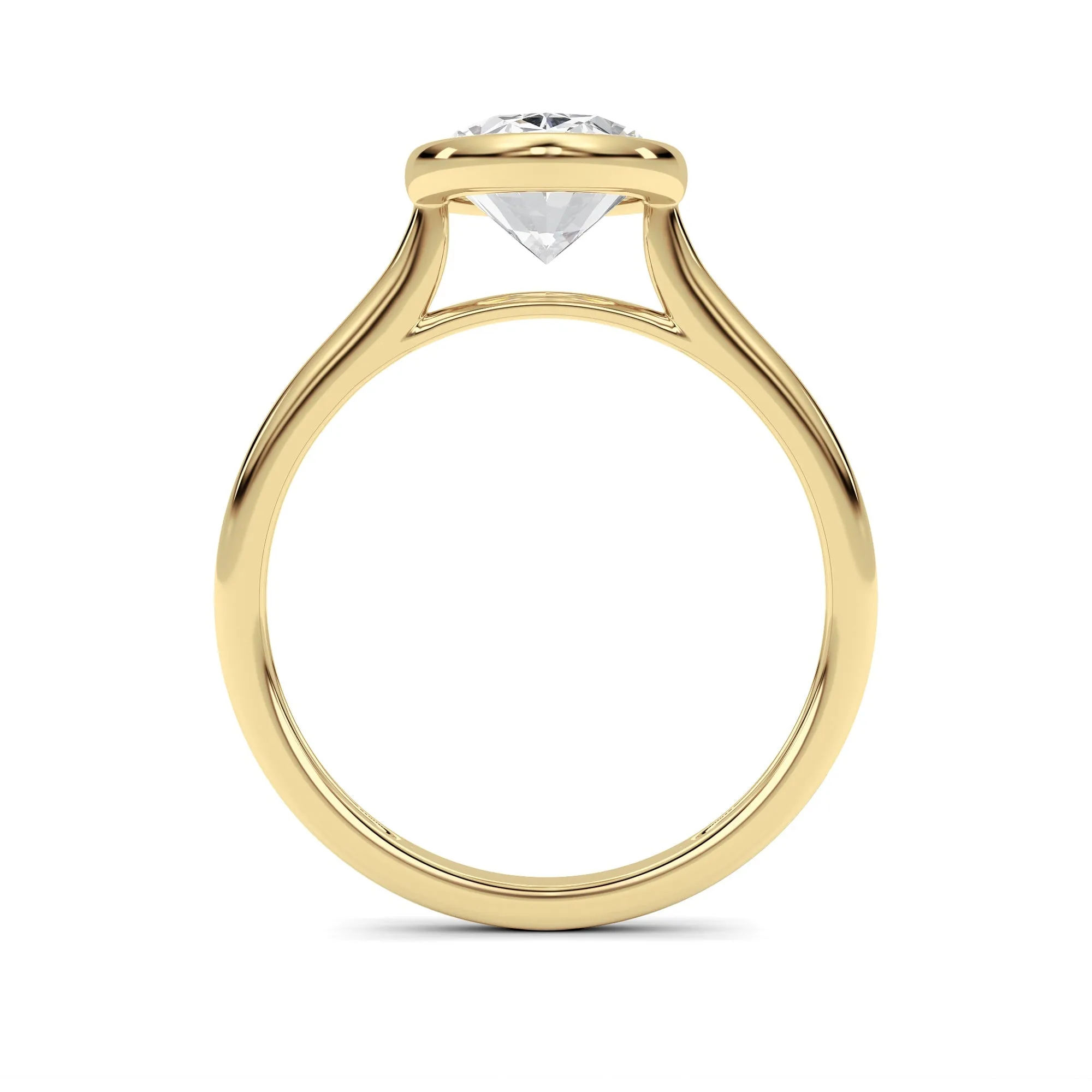 Oval Lab Grown Diamond (F/VS ) Solitaire Ring in 14K Gold sold by Zulily product image thumbnail 4