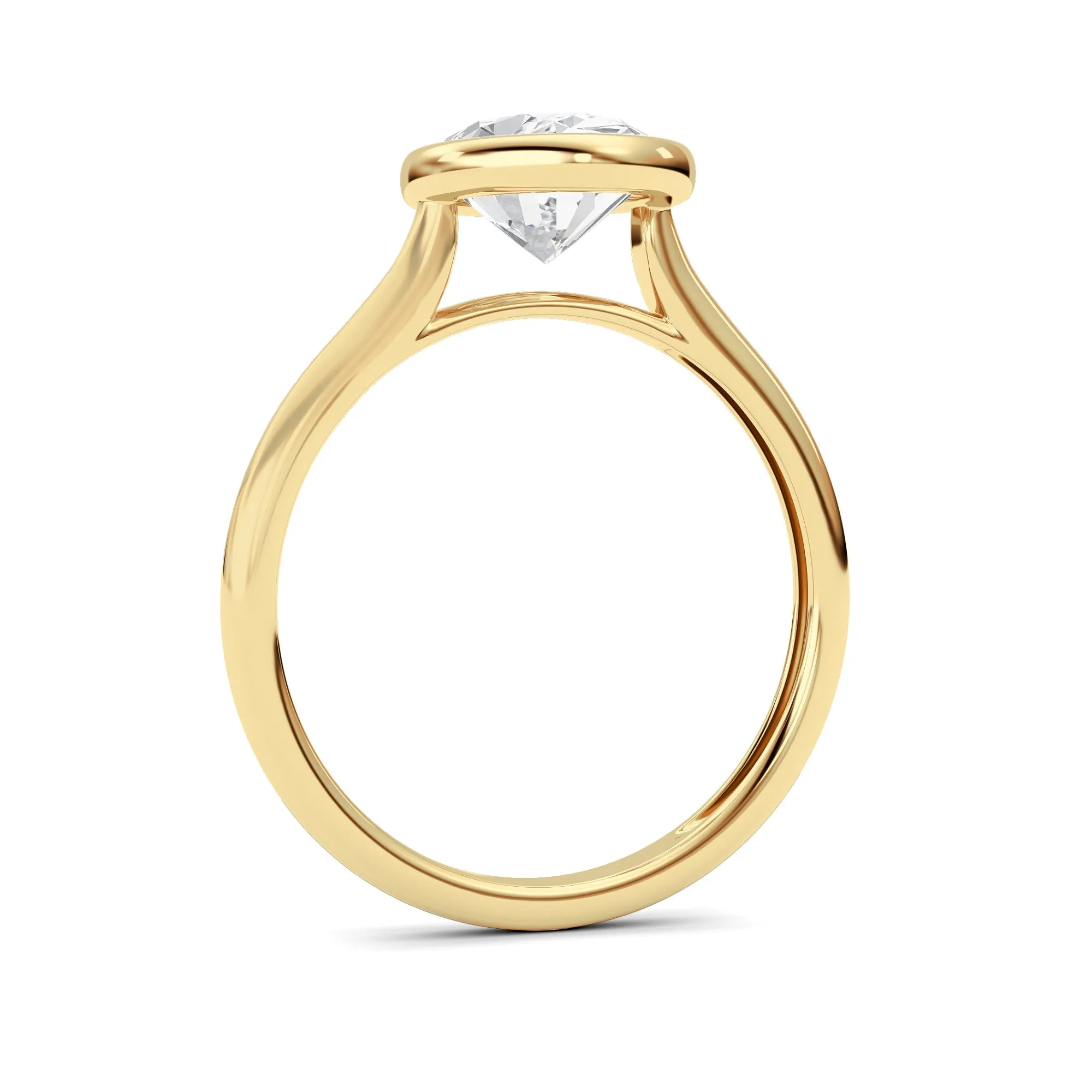 Oval Lab Grown Diamond (F/VS ) Solitaire Ring in 14K Gold sold by Zulily product image thumbnail 5