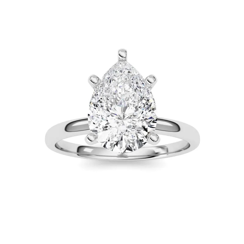 2Cttw Pear Shaped Lab Grown Diamond Classic Solitaire Ring in 14K Gold (F/VS) made by Zulily