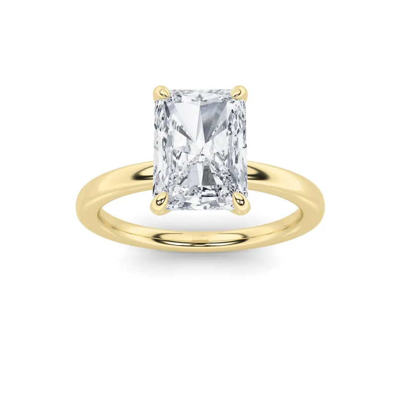 1.5Cttw Radiant Shaped Lab Grown Diamond Classic Solitaire Ring in 14K Gold (F/VS) made by Zulily