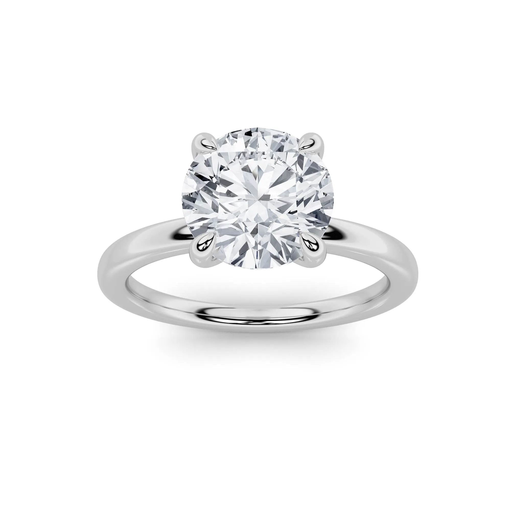 1Cttw Round Shaped Lab Grown Diamond Classic Solitaire Ring in 14K Gold (F/VS) sold by Zulily