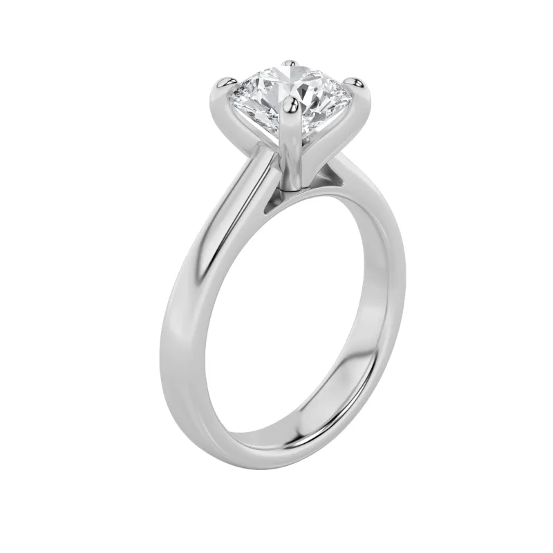 1.5Cttw Round Shaped Lab Grown Diamond (E/VS) Classic Solitaire Engagement Ring in 14K Gold made by Zulily
