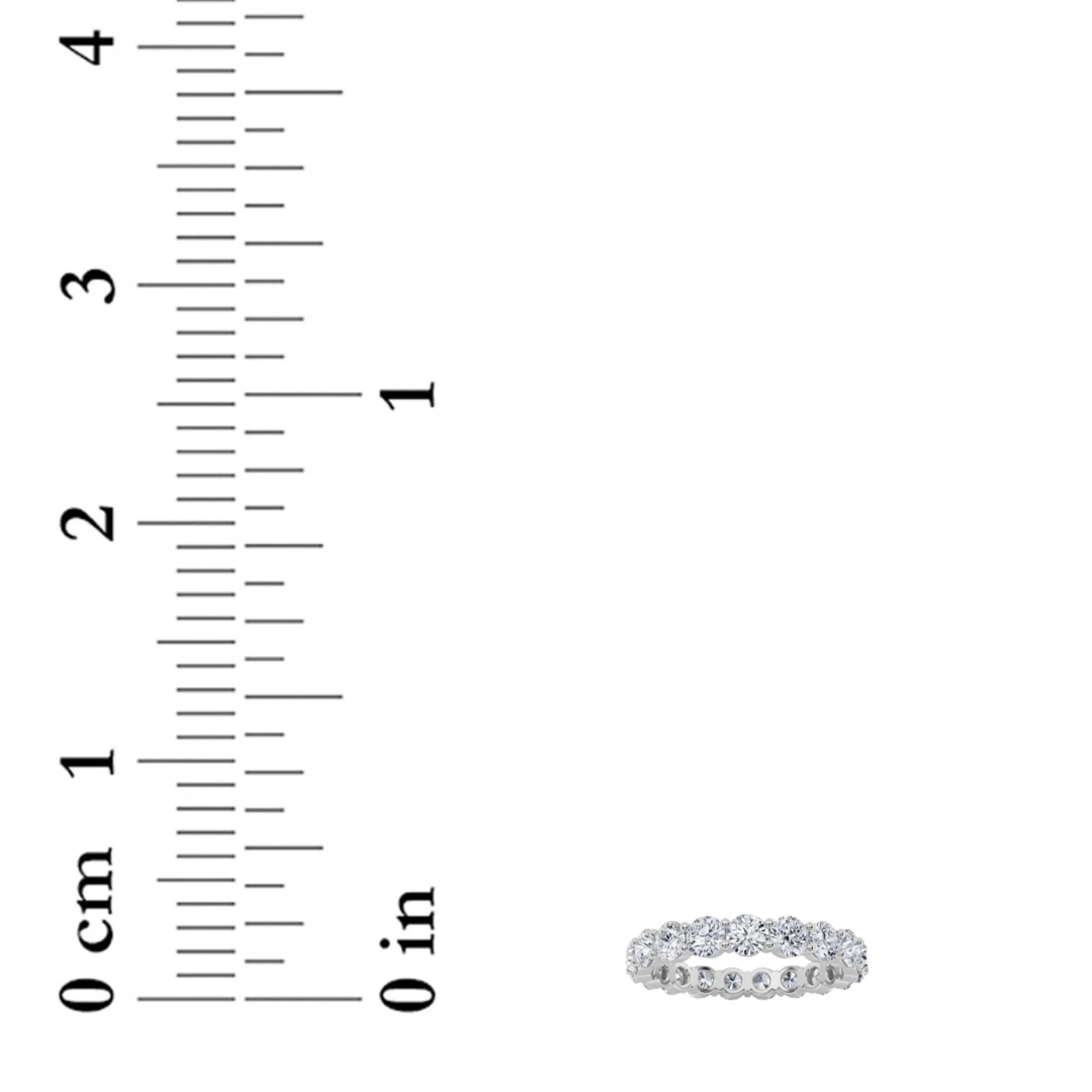 2.25Cttw Round Shaped Lab Grown Diamond Split Prong Eternity Ring in 14K Gold (F/VS) sold by Zulily product image thumbnail 5