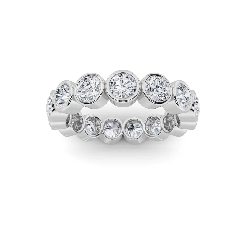2.75Cttw Round Shaped Lab Grown Diamond (F/VS) Eternity Band Ring in 14K Gold made by Zulily