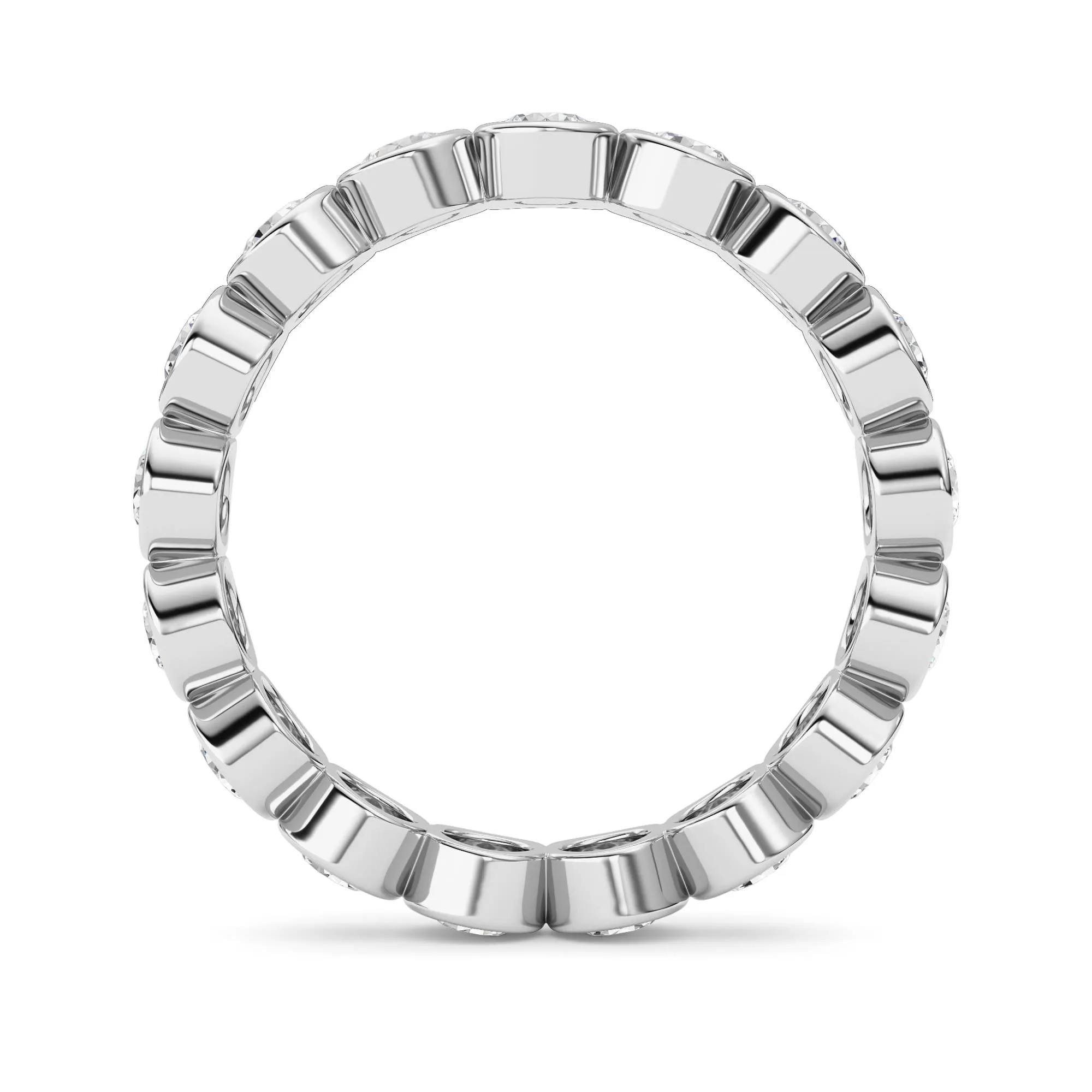 1.8Cttw Round Shaped Lab Grown Diamond (F/VS) Eternity Band Ring in 14K Gold sold by Zulily product image thumbnail 4