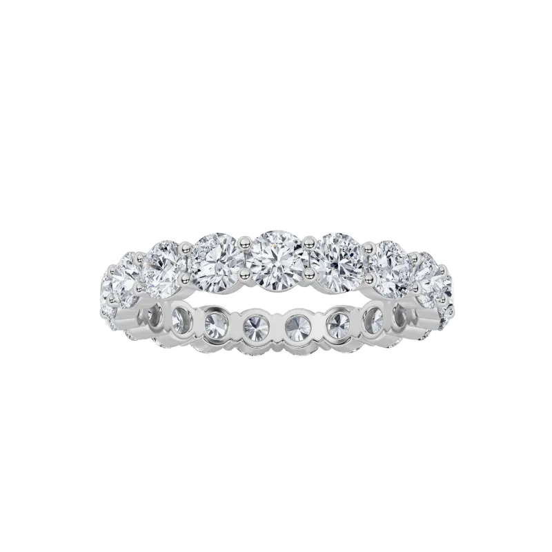 2.25Cttw Round Shaped Lab Grown Diamond Split Prong Eternity Ring in 14K Gold (F/VS) made by Zulily