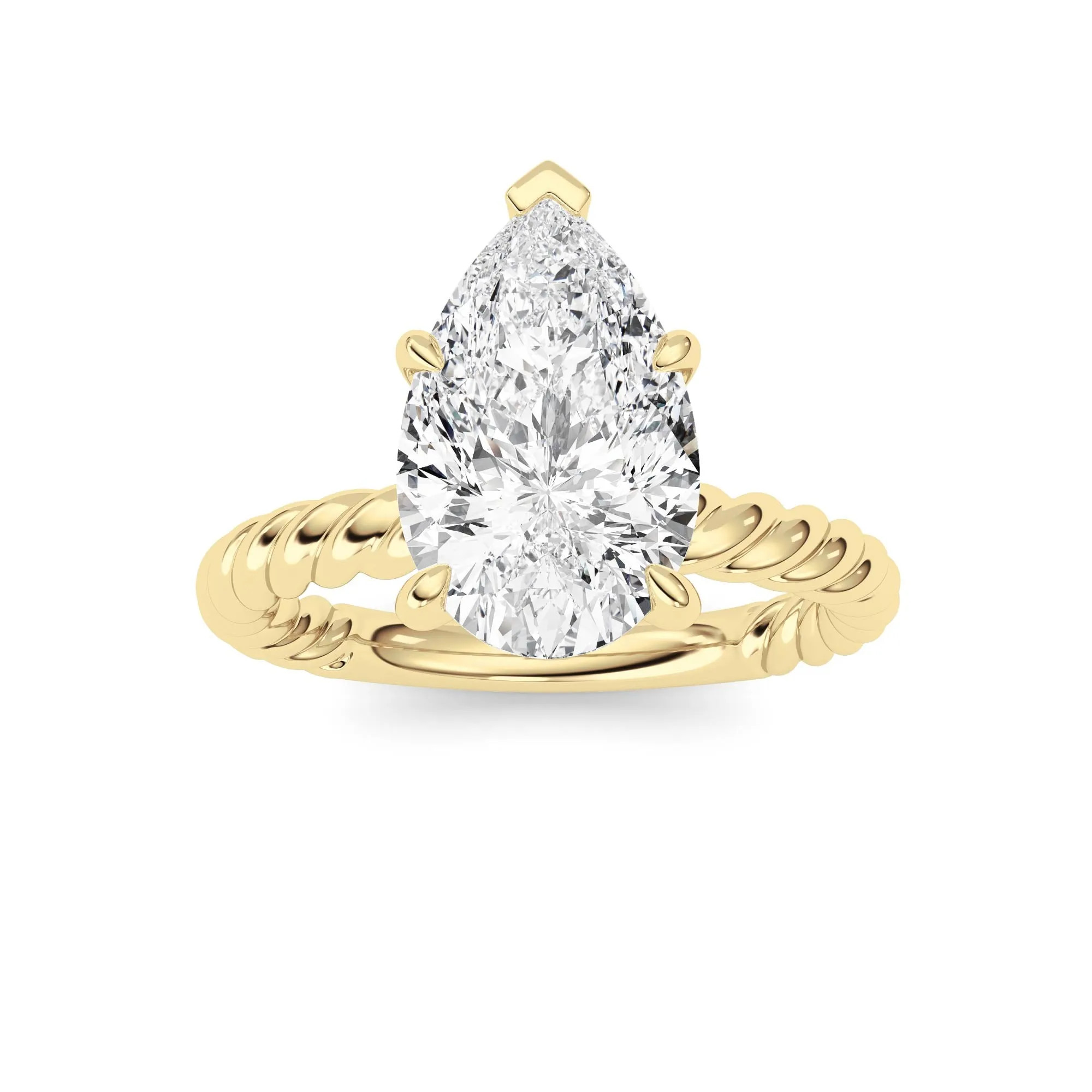 Pear Lab Grown Diamond (F/VS ) Ring in 14K Gold sold by Zulily