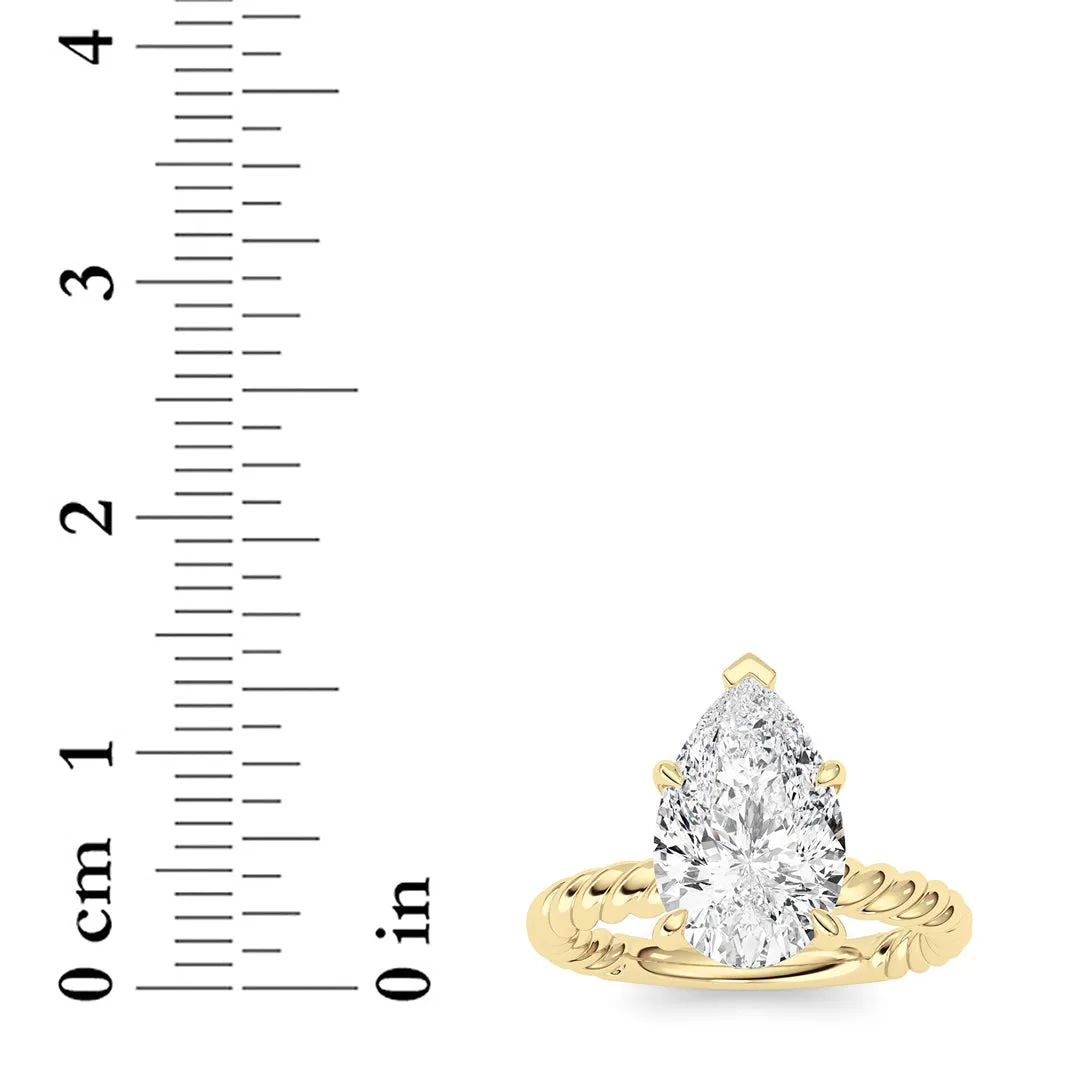 Pear Lab Grown Diamond (F/VS ) Ring in 14K Gold sold by Zulily product image thumbnail 5