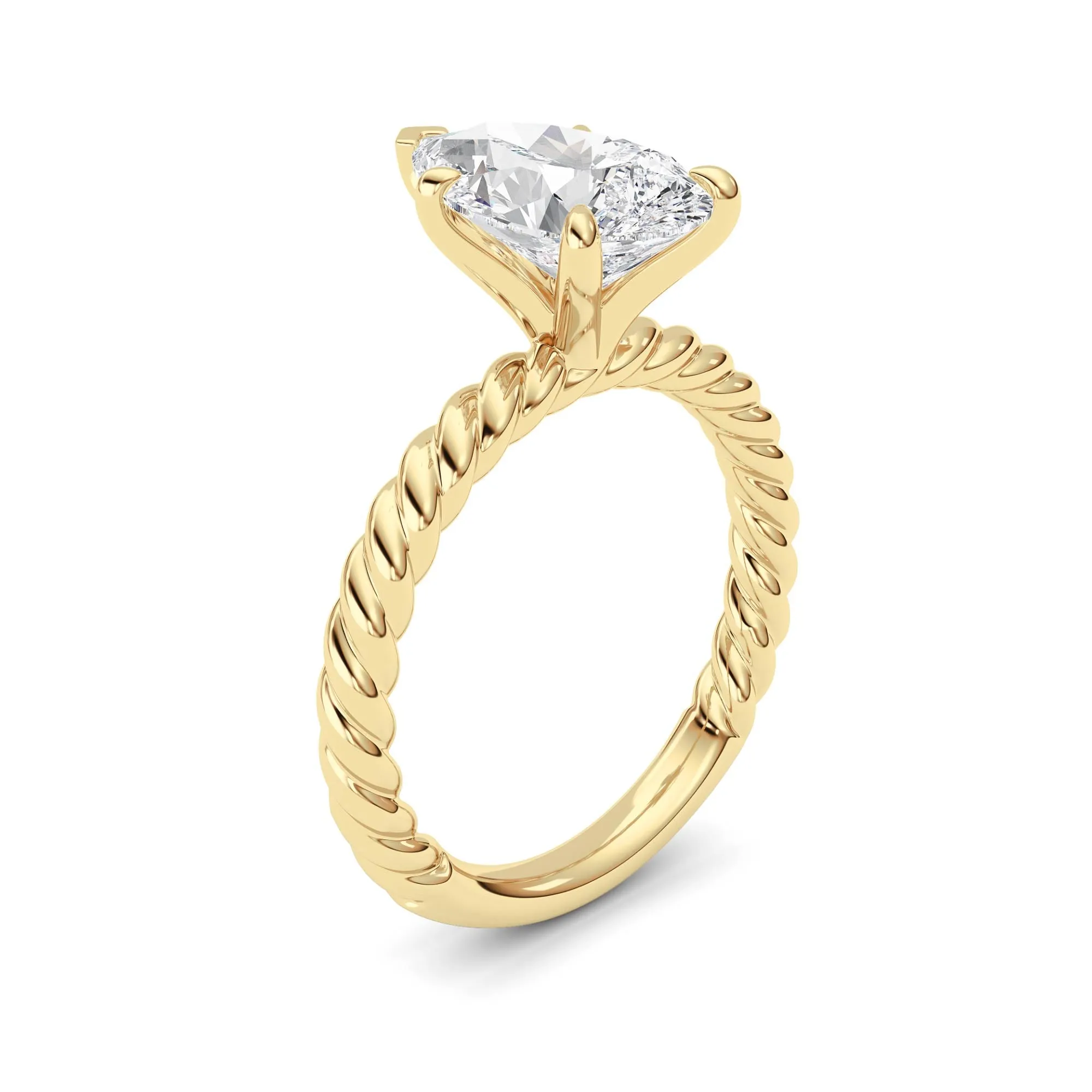 Pear Lab Grown Diamond (F/VS ) Ring in 14K Gold sold by Zulily product image thumbnail 3