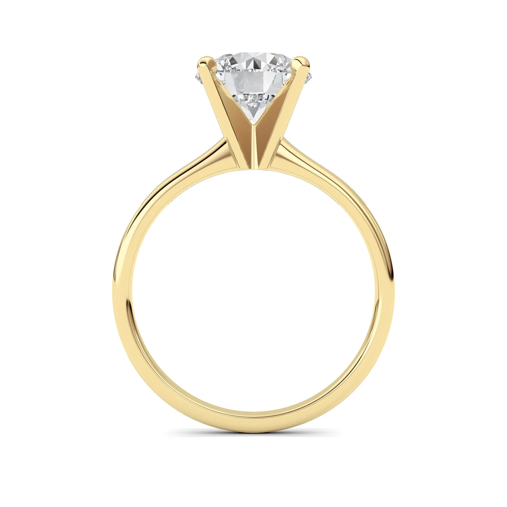 2Cttw Round Shaped Lab Grown Diamond Classic Solitaire Ring in 14K Gold (F/VS) sold by Zulily product image thumbnail 4