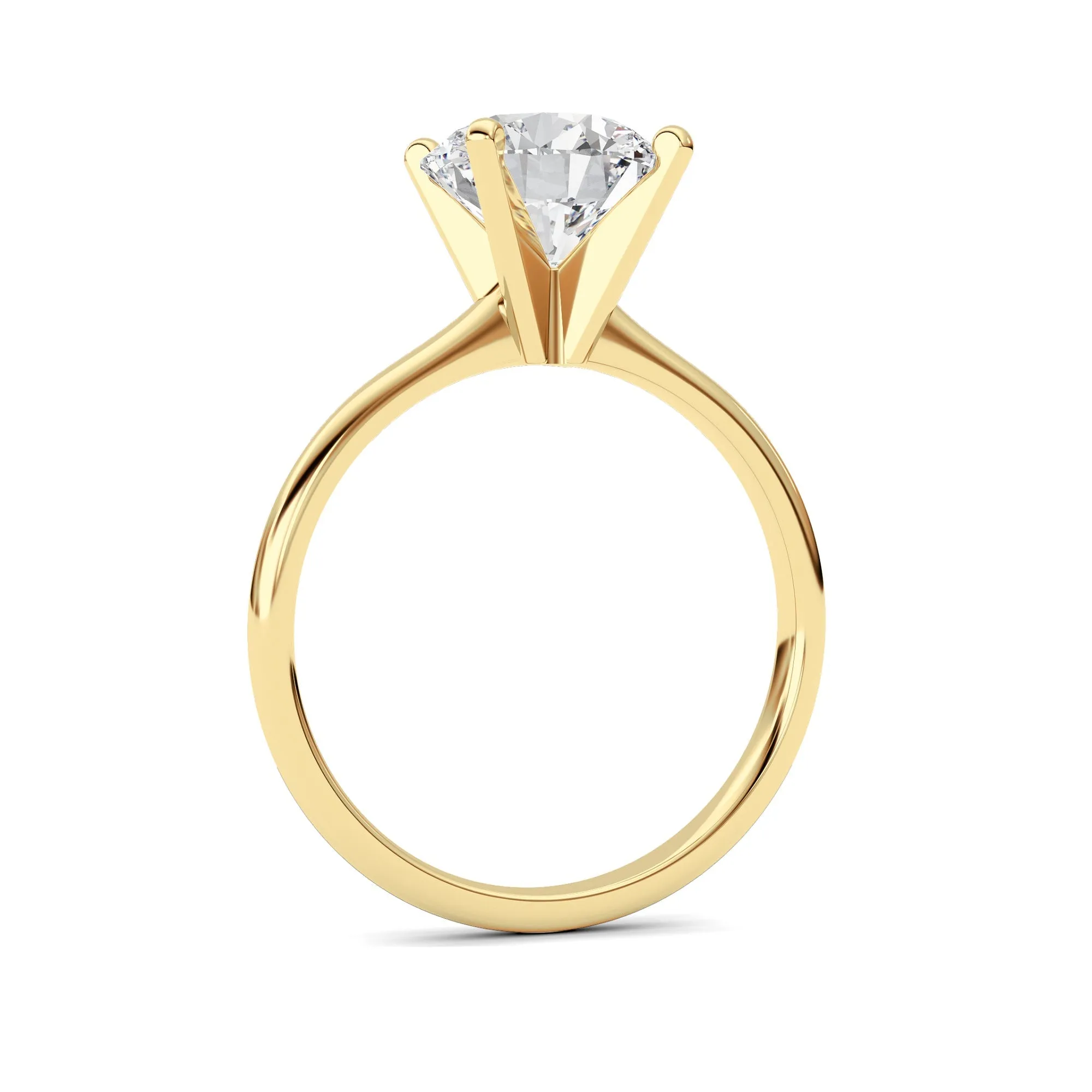 2Cttw Round Shaped Lab Grown Diamond Classic Solitaire Ring in 14K Gold (F/VS) sold by Zulily product image thumbnail 5