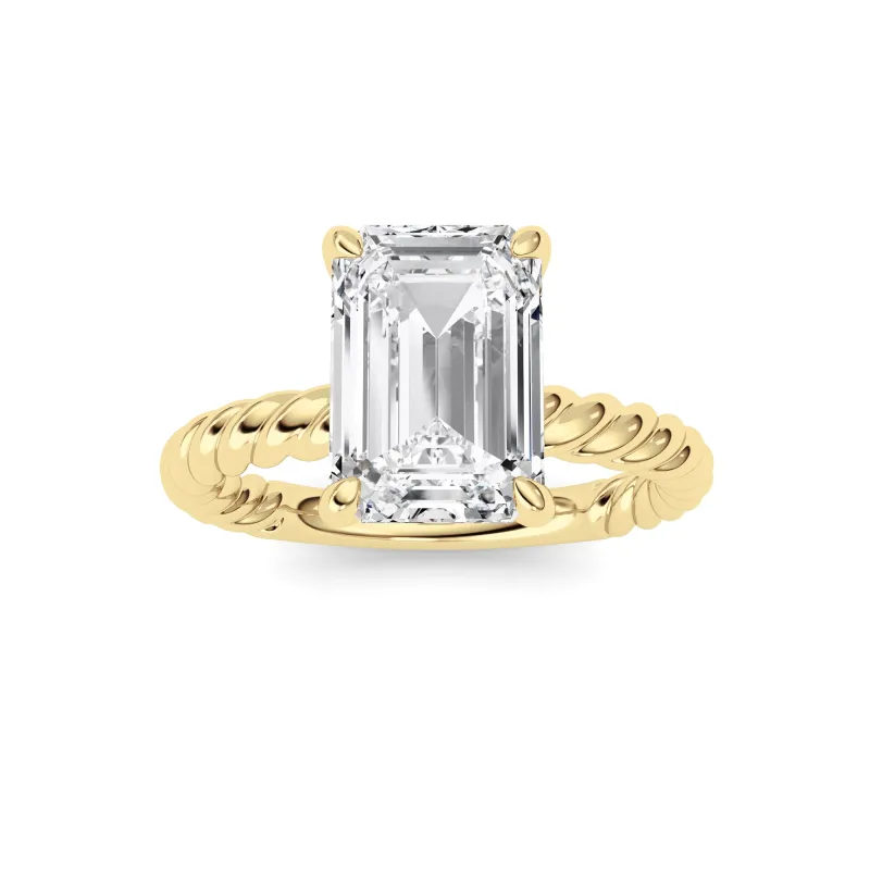 Emerald Lab Grown Diamond (F/VS ) Ring in 14K Gold made by Zulily