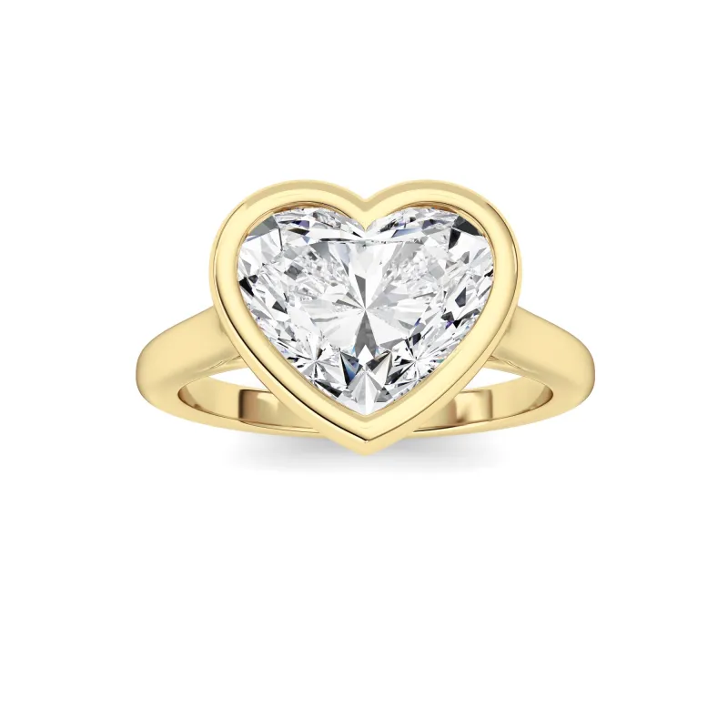 Heart Lab Grown Diamond (F/VS ) Ring in 14K Gold made by Zulily