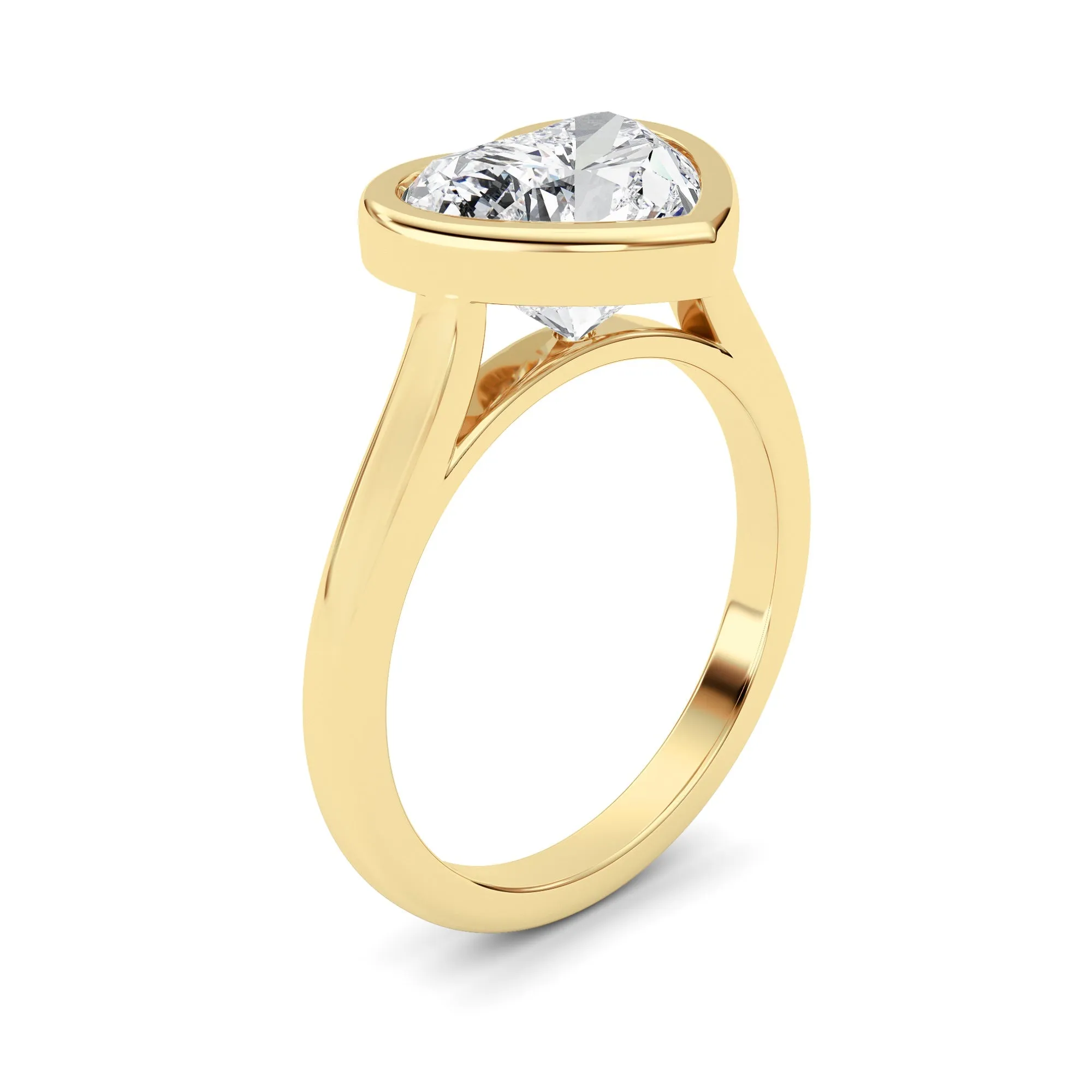 Heart Lab Grown Diamond (F/VS ) Ring in 14K Gold sold by Zulily product image thumbnail 3