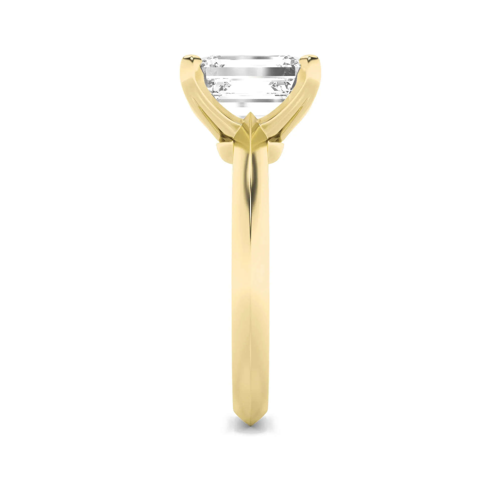 3Cttw Radiant Shaped Lab Grown Diamond (F/VS) Knife Edge Shank Solitaire Engagement Ring in 14K Gold sold by Zulily product image thumbnail 5