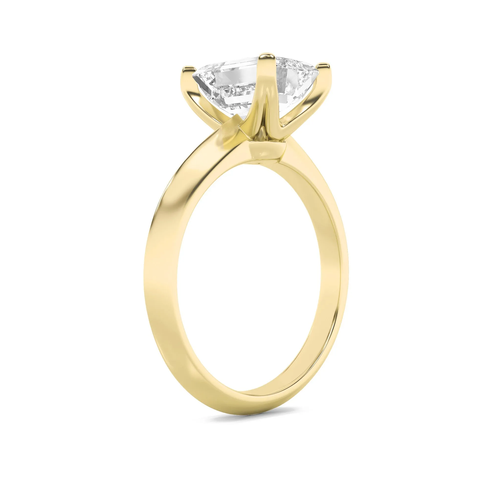 3Cttw Radiant Shaped Lab Grown Diamond (F/VS) Knife Edge Shank Solitaire Engagement Ring in 14K Gold sold by Zulily product image thumbnail 3