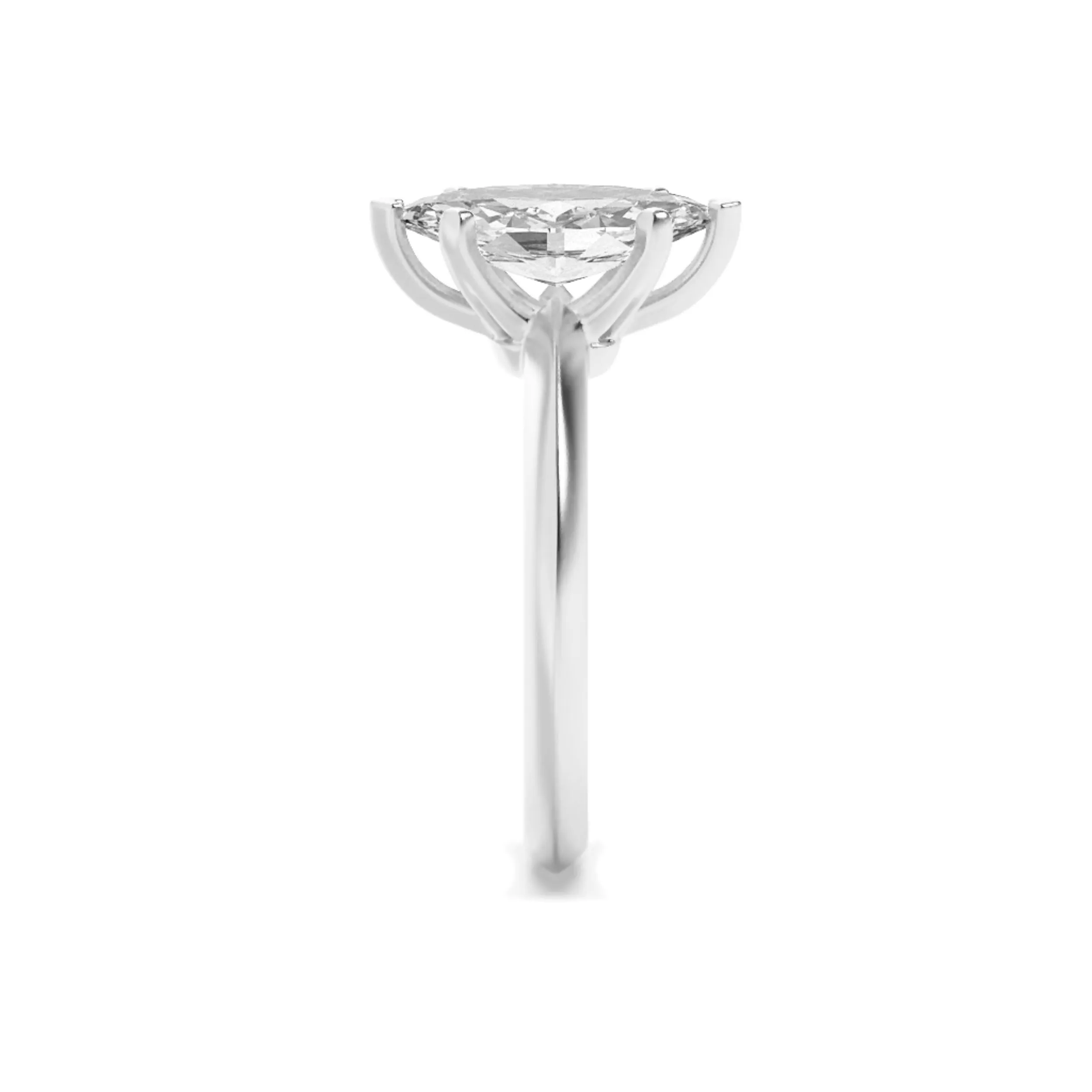 2Cttw Marquise Shaped Lab Grown Diamond (G/VS) Knife Edge Shank Solitaire Engagement Ring in 14K Gold sold by Zulily product image thumbnail 5