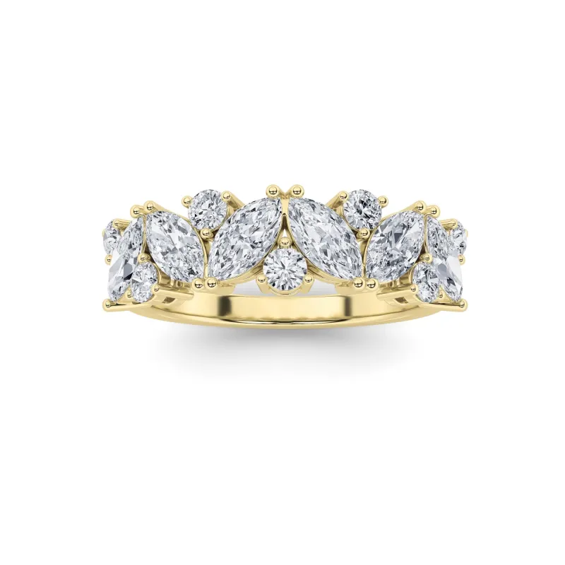 1.5Cttw Marquise Shaped Lab Grown Diamond (G/VS) Ring in 14K Gold made by Zulily