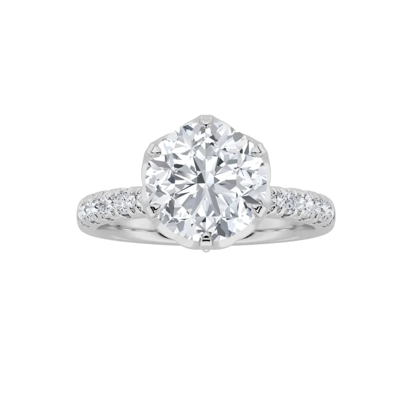 2Cttw Round Shaped Lab Grown Diamond (F/VS) Solitaire Engagement Ring in 14K Gold made by Zulily