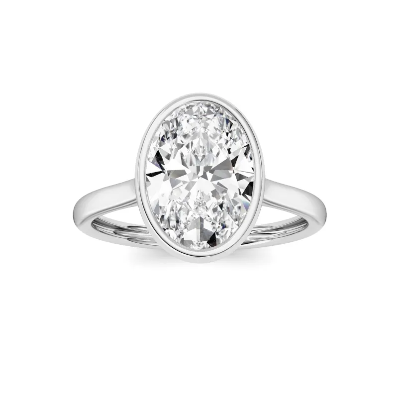 Oval Lab Grown Diamond (F/VS ) Ring in 14K Gold made by Zulily