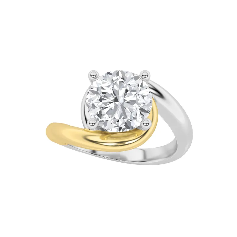 2Cttw Round Shaped Lab Grown Diamond (F/VS) Solitaire Engagement Ring in 14K Gold made by Zulily
