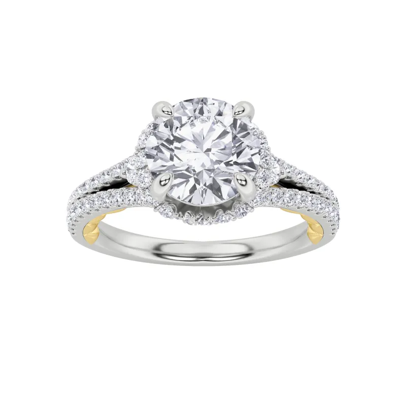 2Cttw Round Shaped Lab Grown Diamond (F/VS) Solitaire Engagement Ring in 14K Gold made by Zulily