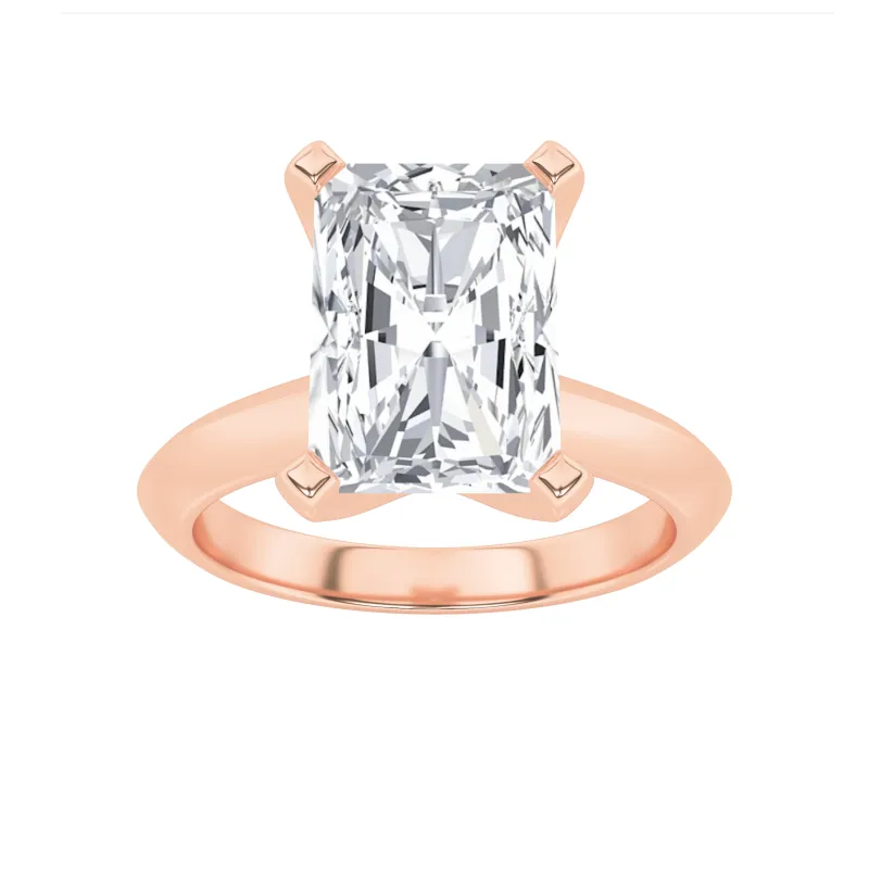 2Cttw Radiant Shaped Lab Grown Diamond (F/VS) Knife Edge Shank Solitaire Engagement Ring in 14K Gold made by Zulily