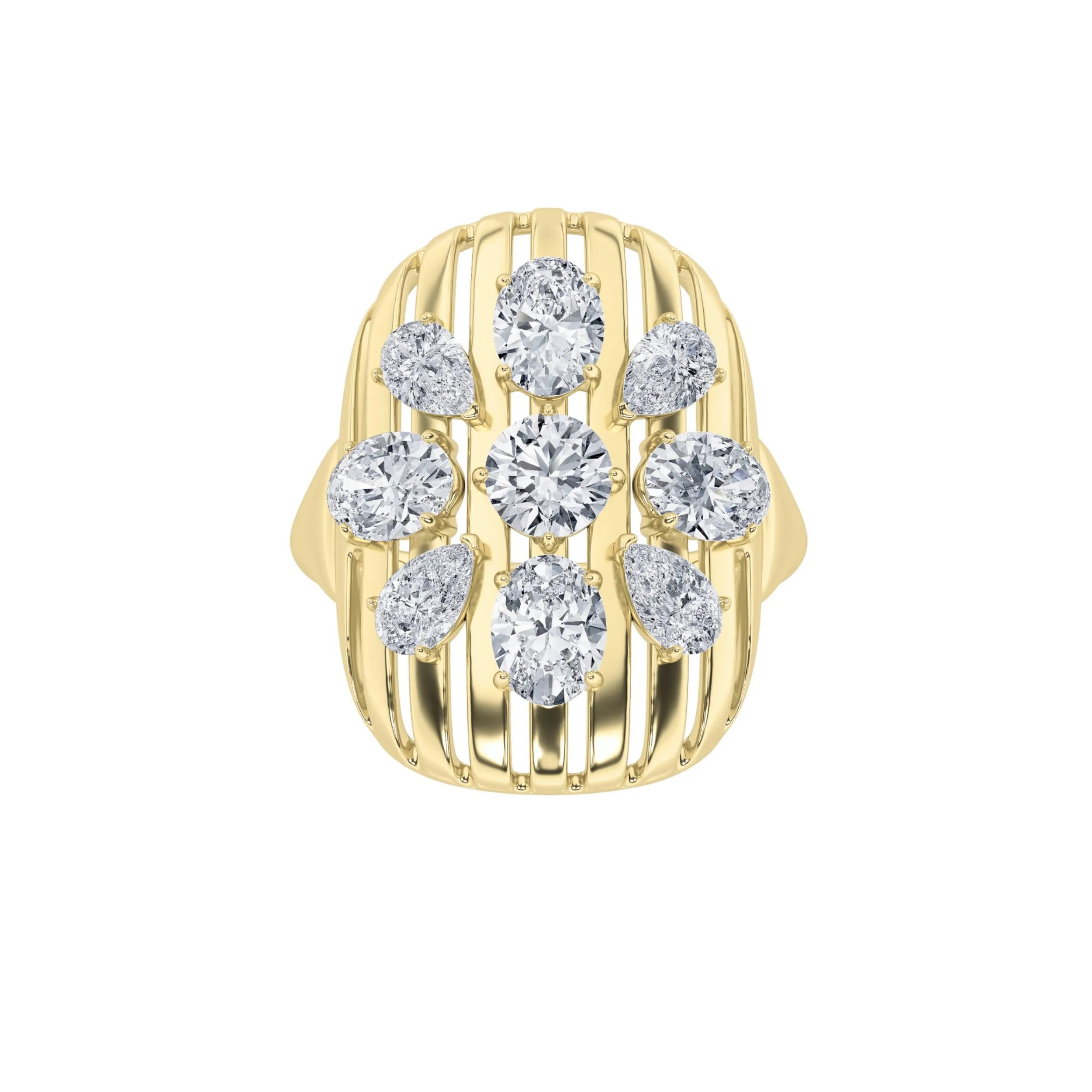 2Cttw Round Shaped Lab Grown Diamond (F/VS) Fashion Ring in 14K Gold sold by Zulily