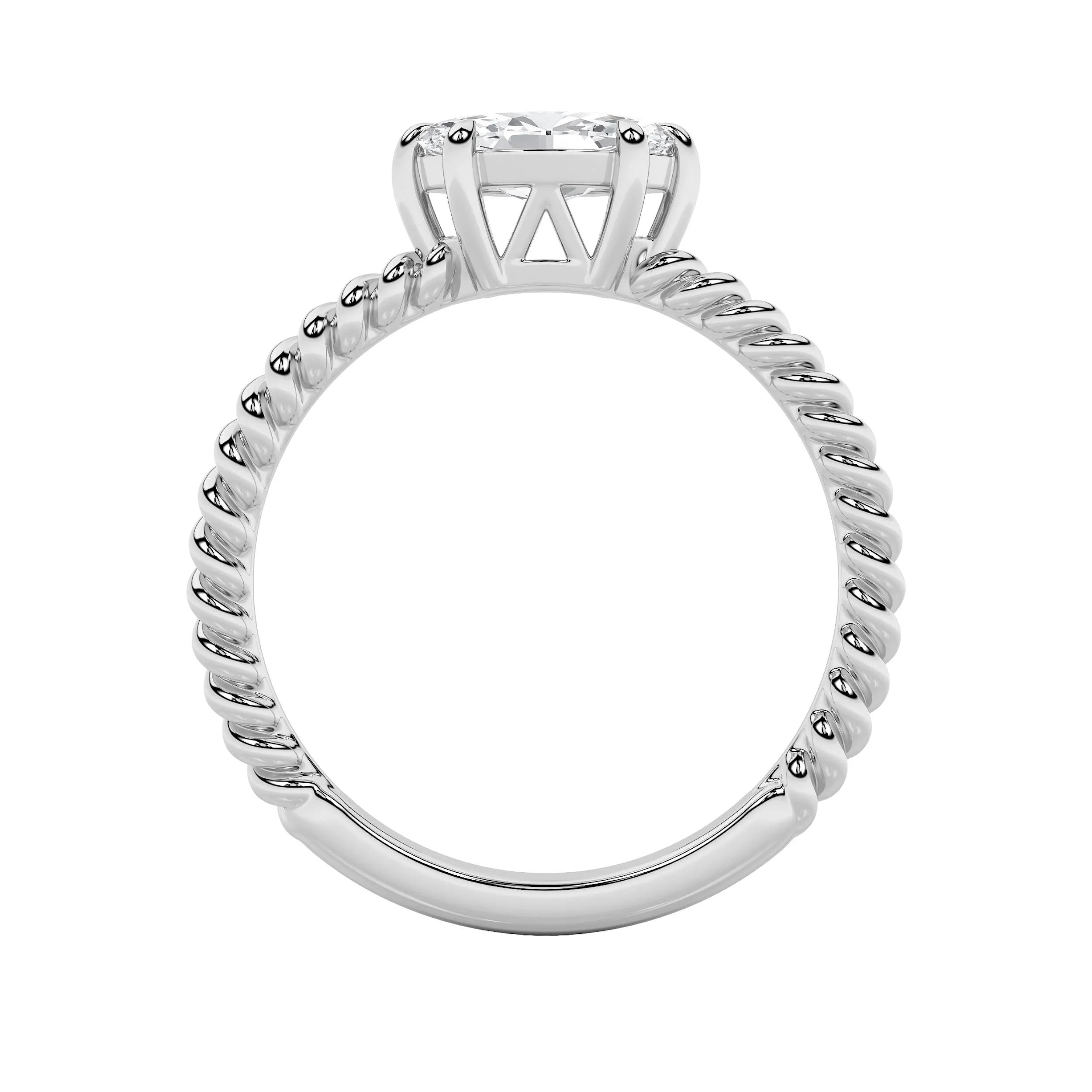 0.5Cttw Marquise Shaped Lab Grown Diamond (F/VS) Petite Solitaire Engagement Ring in 14K Gold sold by Zulily product image thumbnail 4