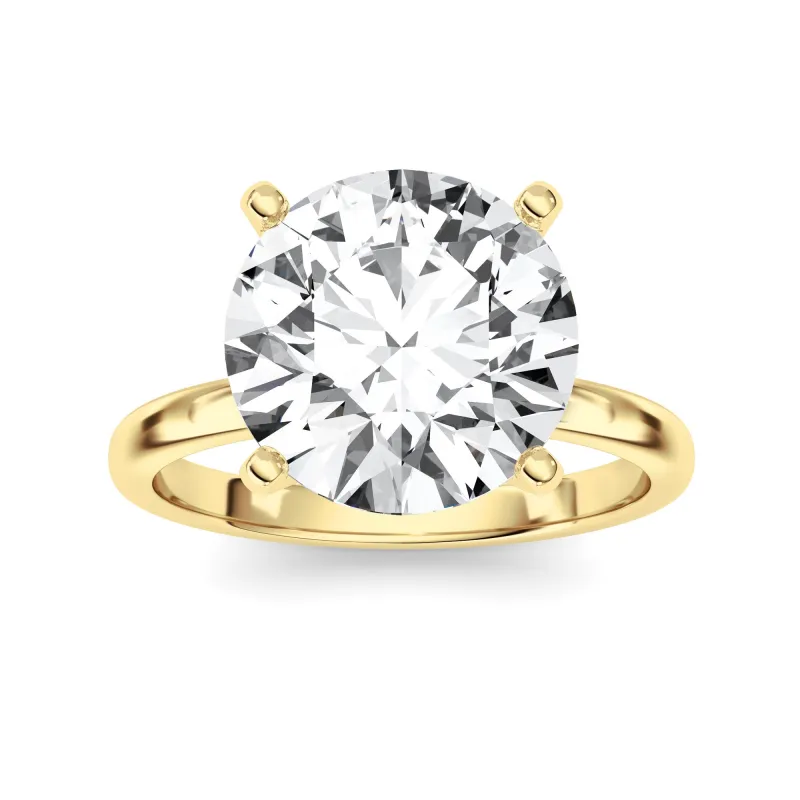 5Cttw Round Shaped Lab Grown Diamond Classic Solitaire Ring in 14K Gold (F/VS) made by Zulily