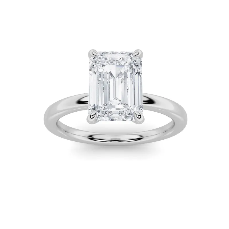 1Cttw Emerald Shaped Lab Grown Diamond Classic Solitaire Ring in 14K Gold (F/VS) made by Zulily