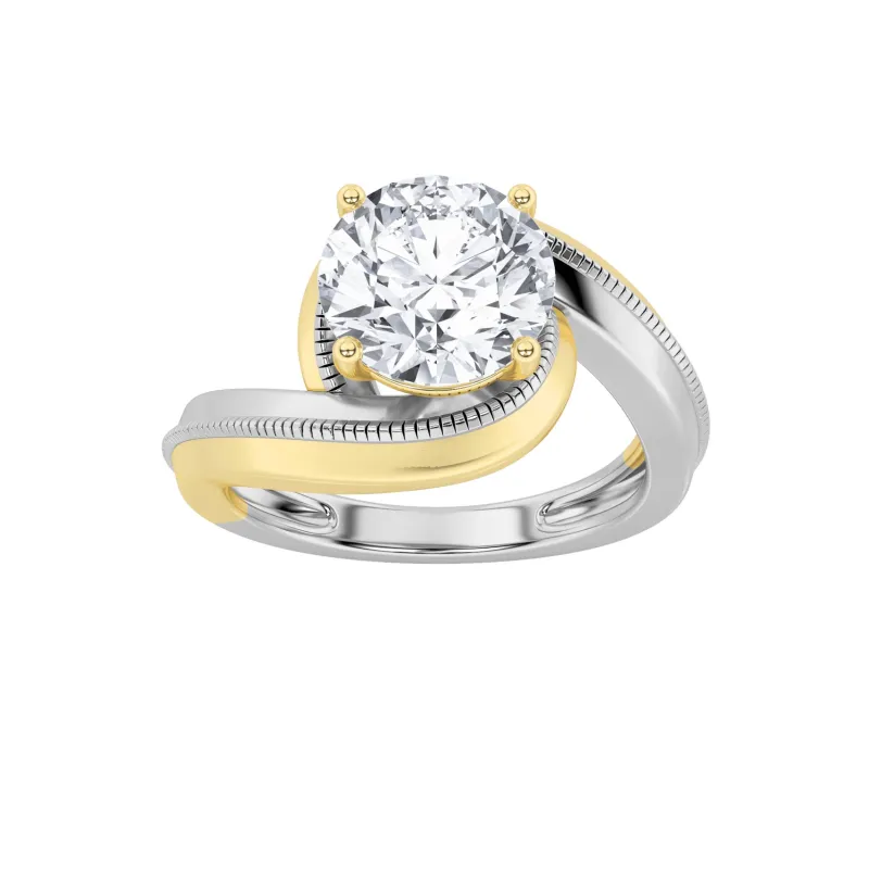 2Cttw Round Shaped Lab Grown Diamond (F/VS) Solitaire Engagement Ring in 14K Gold made by Zulily