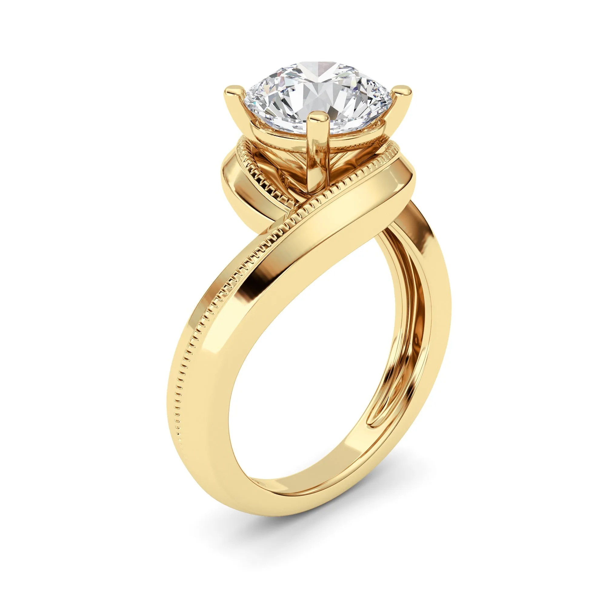 2.5Cttw Round Shaped Lab Grown Diamond (F/VS) Ring in 14K Gold sold by Zulily product image thumbnail 3