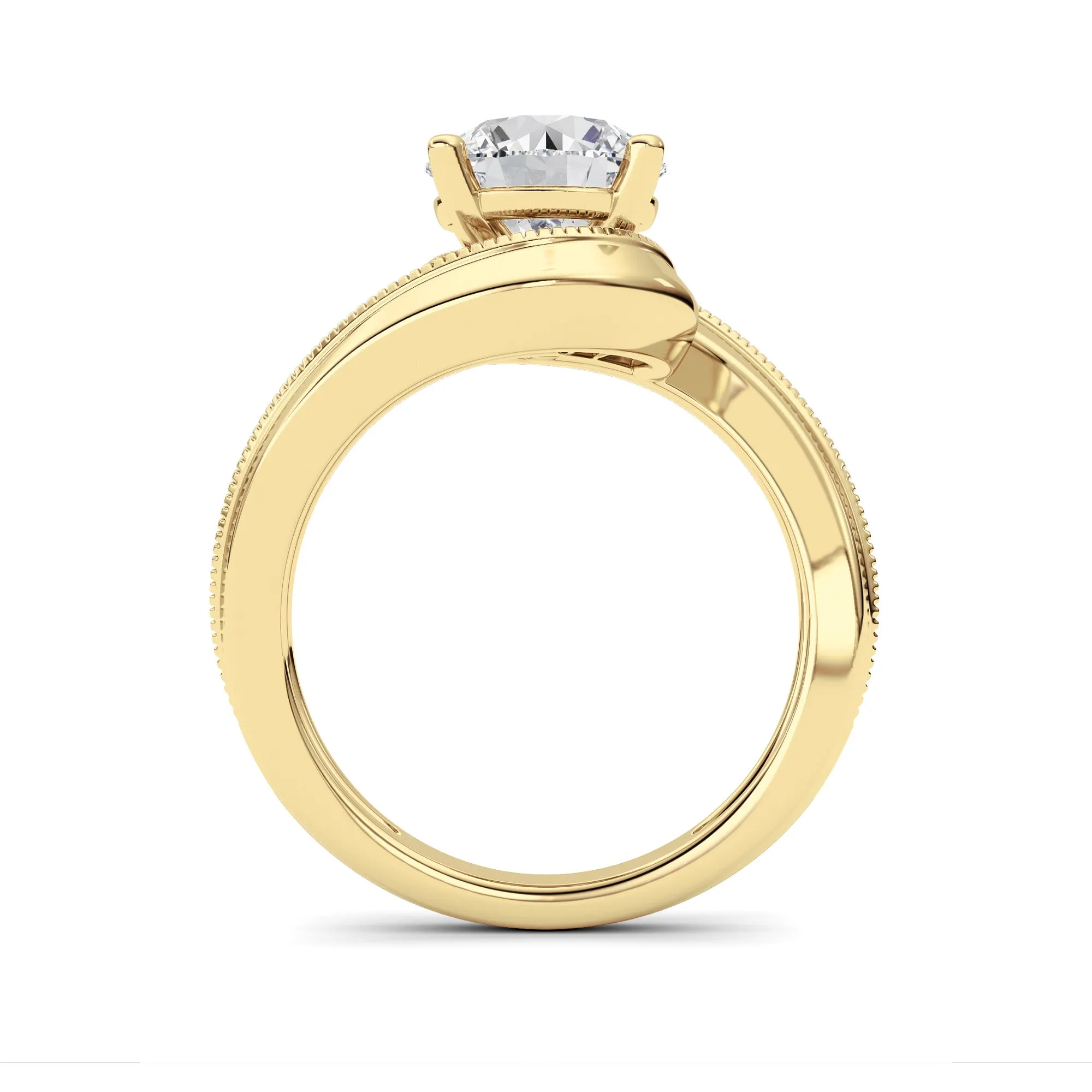2.5Cttw Round Shaped Lab Grown Diamond (F/VS) Ring in 14K Gold sold by Zulily product image thumbnail 4
