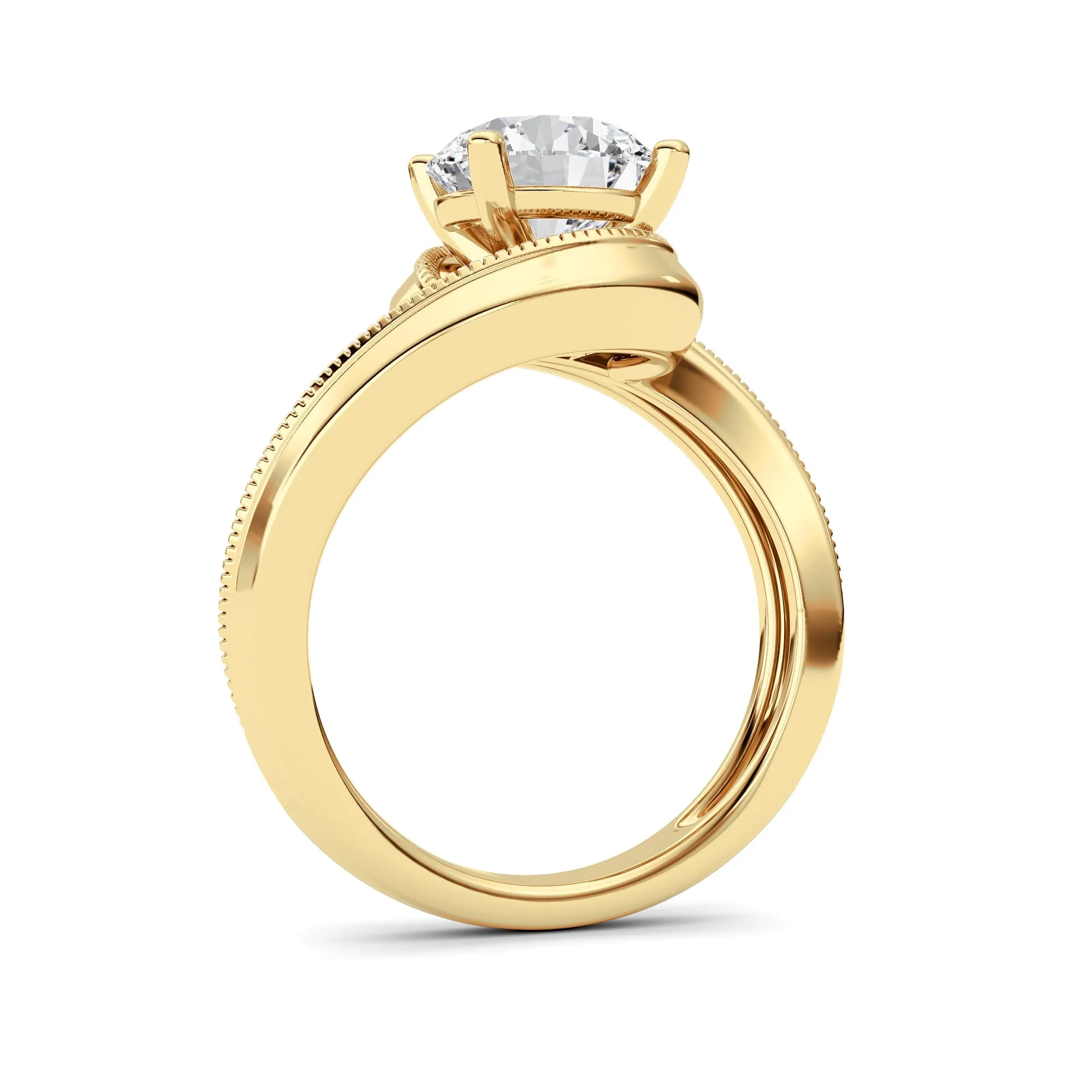 2.5Cttw Round Shaped Lab Grown Diamond (F/VS) Ring in 14K Gold sold by Zulily product image thumbnail 5