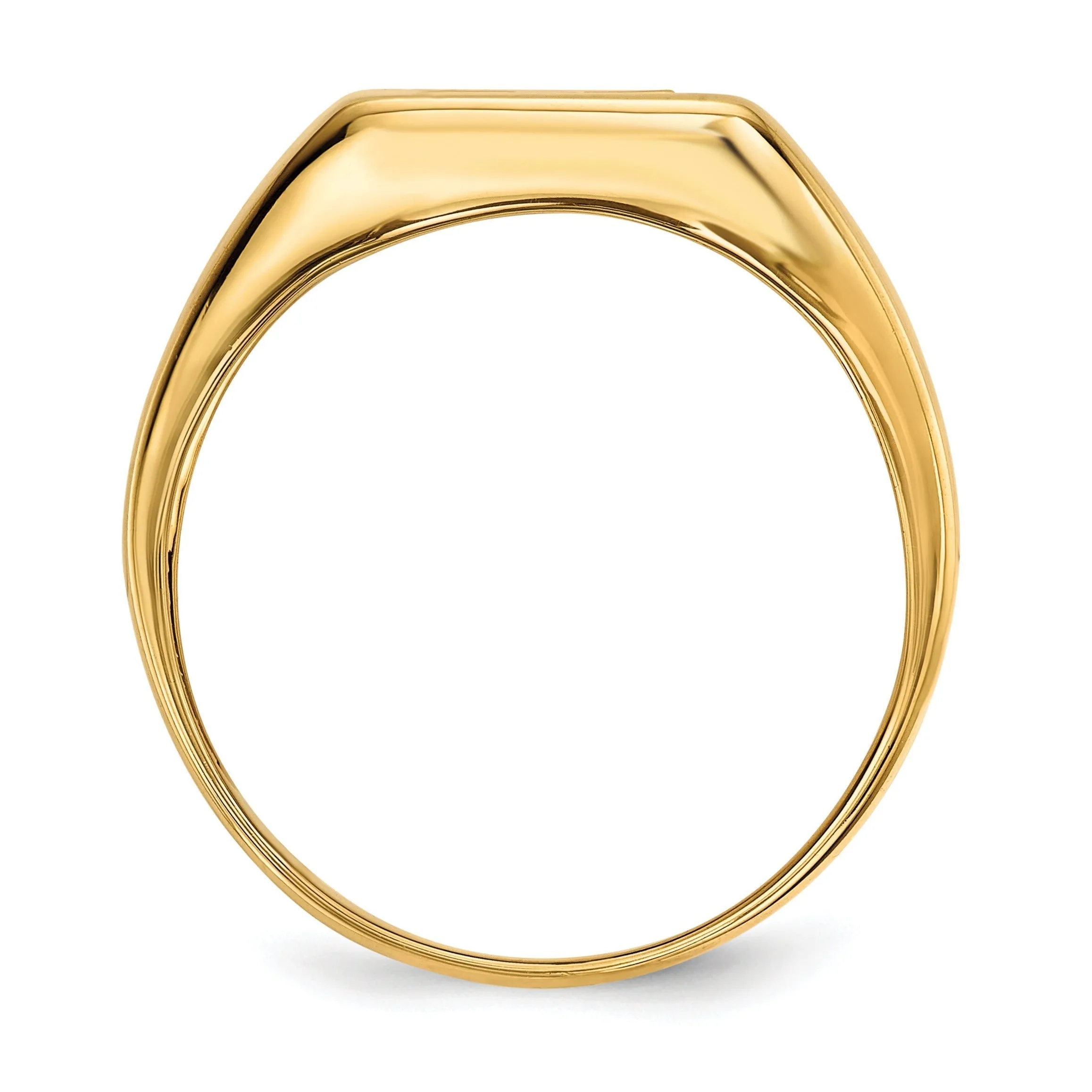 14k Gold Lab Grown Diamond and Onyx Cross Men's Ring sold by Zulily product image thumbnail 2