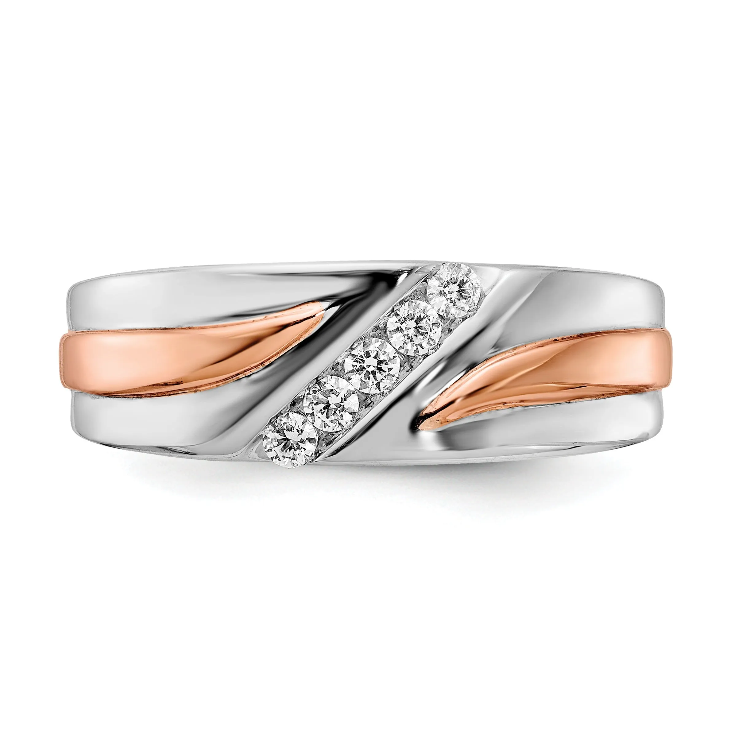 14k Gold 1/5 carat Lab Grown Diamond Five Stone Men's Ring sold by Zulily product image thumbnail 4