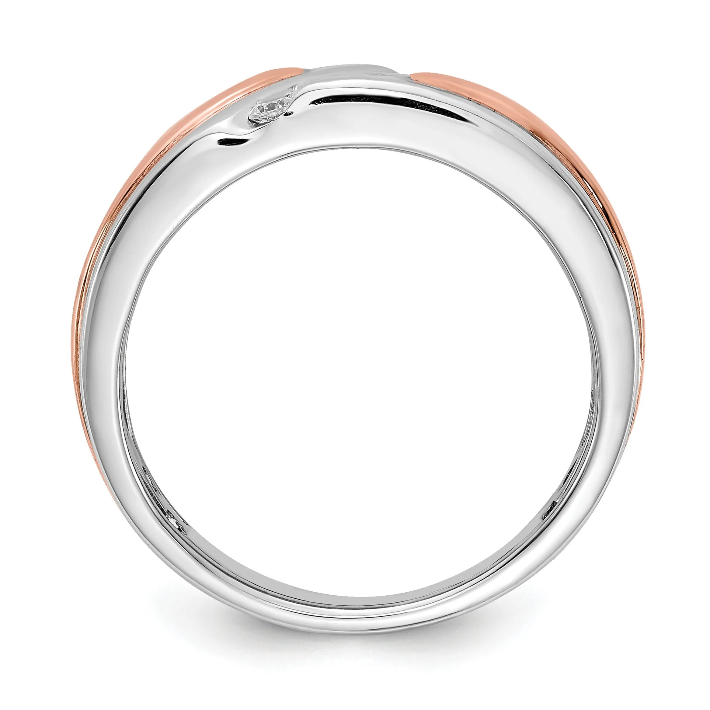 14k Gold 1/5 carat Lab Grown Diamond Five Stone Men's Ring sold by Zulily product image thumbnail 5