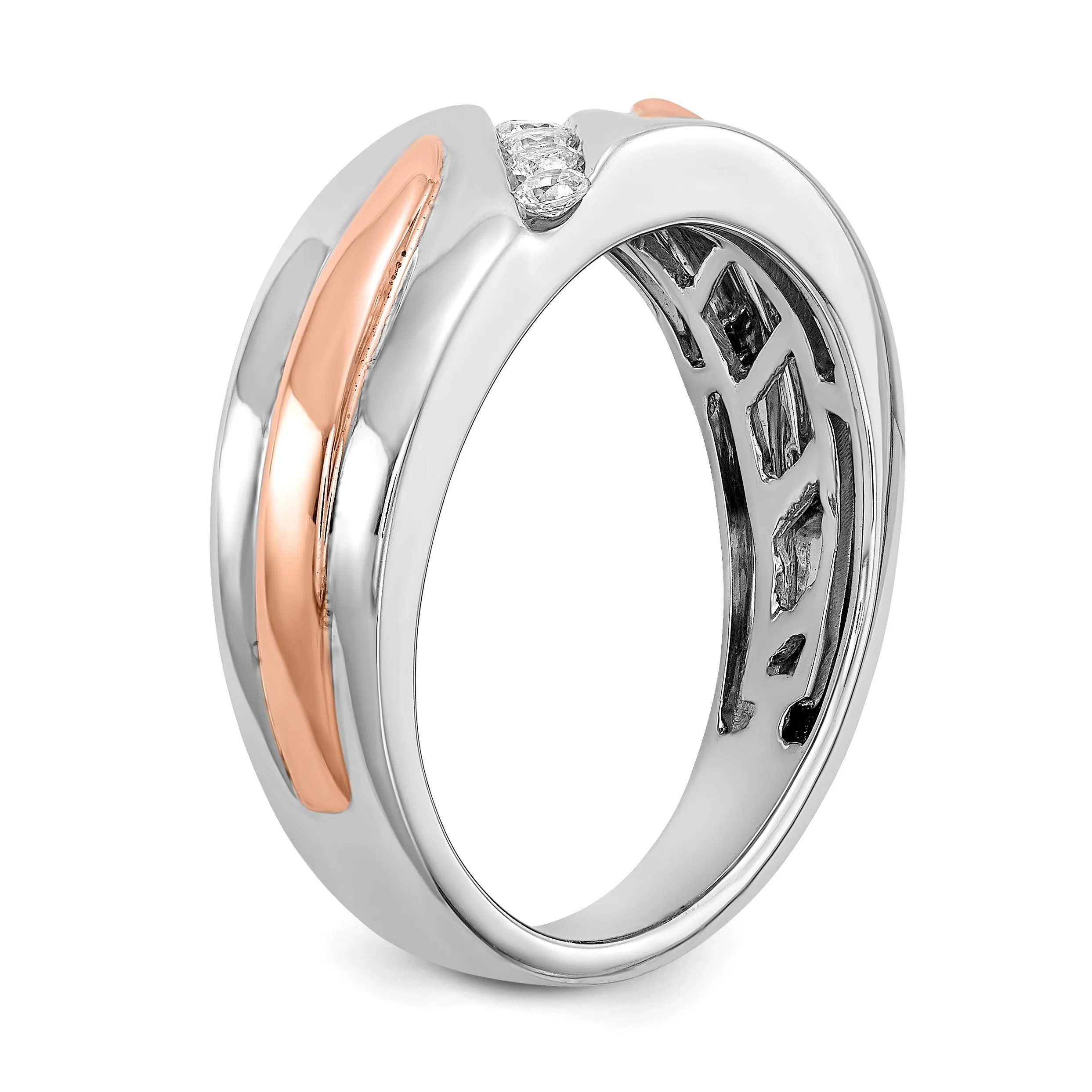 14k Gold 1/5 carat Lab Grown Diamond Five Stone Men's Ring sold by Zulily product image thumbnail 2