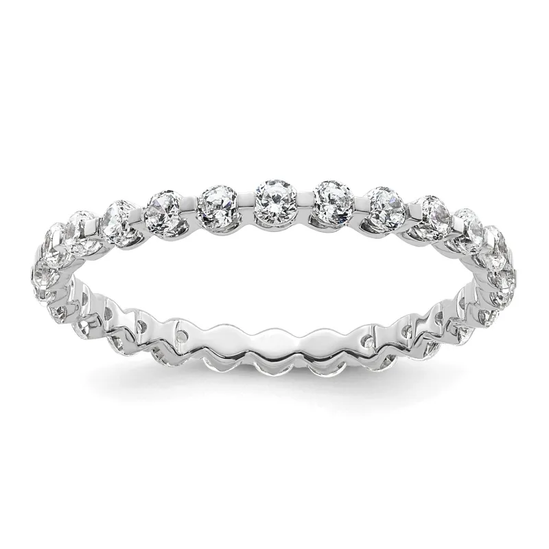 Lab Grown Diamond Eternity Band Ring made by Zulily