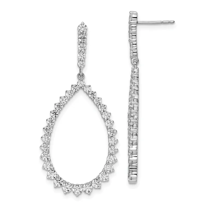 14K Gold 3 ct Lab Grown Diamond Dangle Earrings made by Zulily