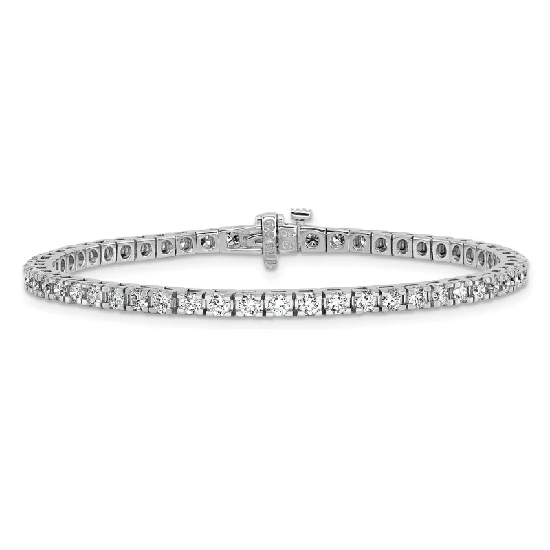 14K White Gold Lab Grown Diamond Tennis Bracelet made by Zulily