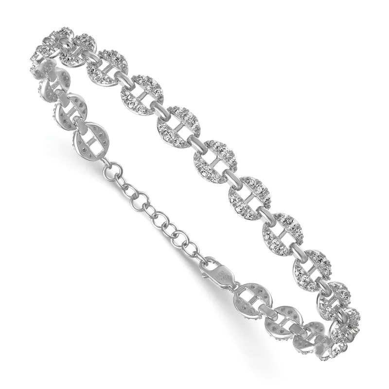 14K Gold Lab Grown Diamond Fancy Link Bracelets made by Zulily